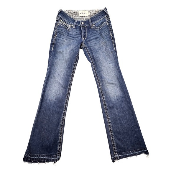 Ariat Denim - Ariat Blue REAL Denim Bootcut Jeans Womens 28S READ